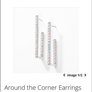 Touchstone Crystal “Around the Corner Earrings”